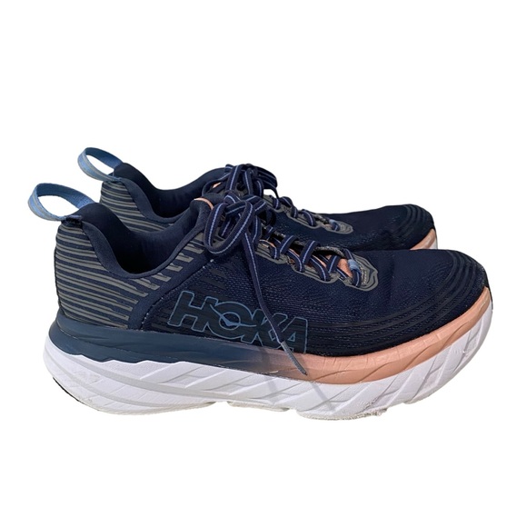 HOKA One One Blue Athletic Workout Running Shoes Sneakers 7.5 - Picture 2 of 12